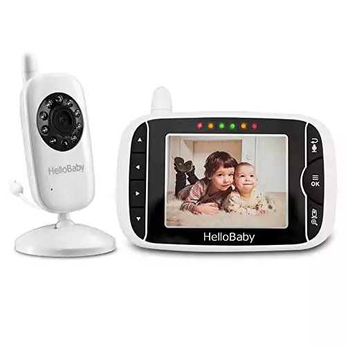 Babyphone vidéo sans fil avec mode VOX (réduction des ondes)