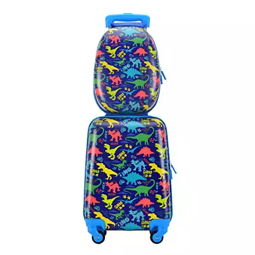 Lot de 2 valises pour enfant : sac à dos + valise