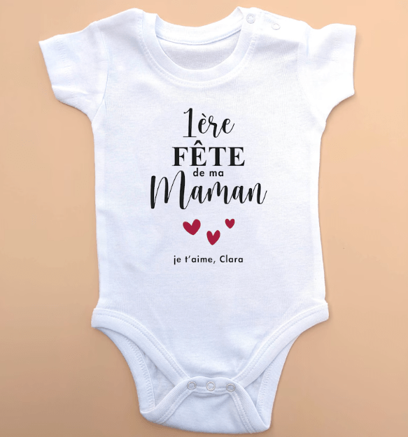 Body personnalisé 1ère fête des mères
