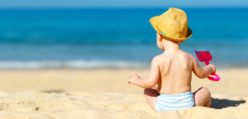Couche plage lavable