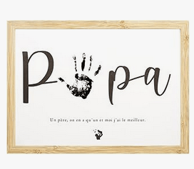 Cadre avec empreinte bébé