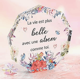 Idée cadeau plaques fin d'année ATSEM