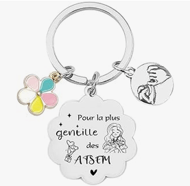 Idée cadeau porte clé fin d'année ATSEM