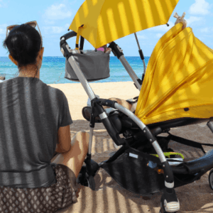 Plage bébé, protection pour le soleil
